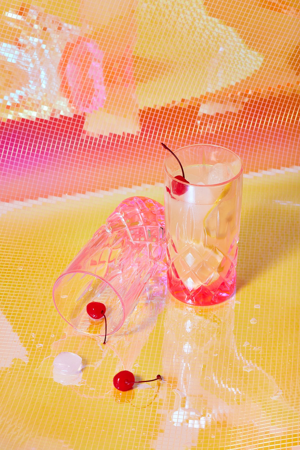 Longdrinkglas/Highball Neon Pink
